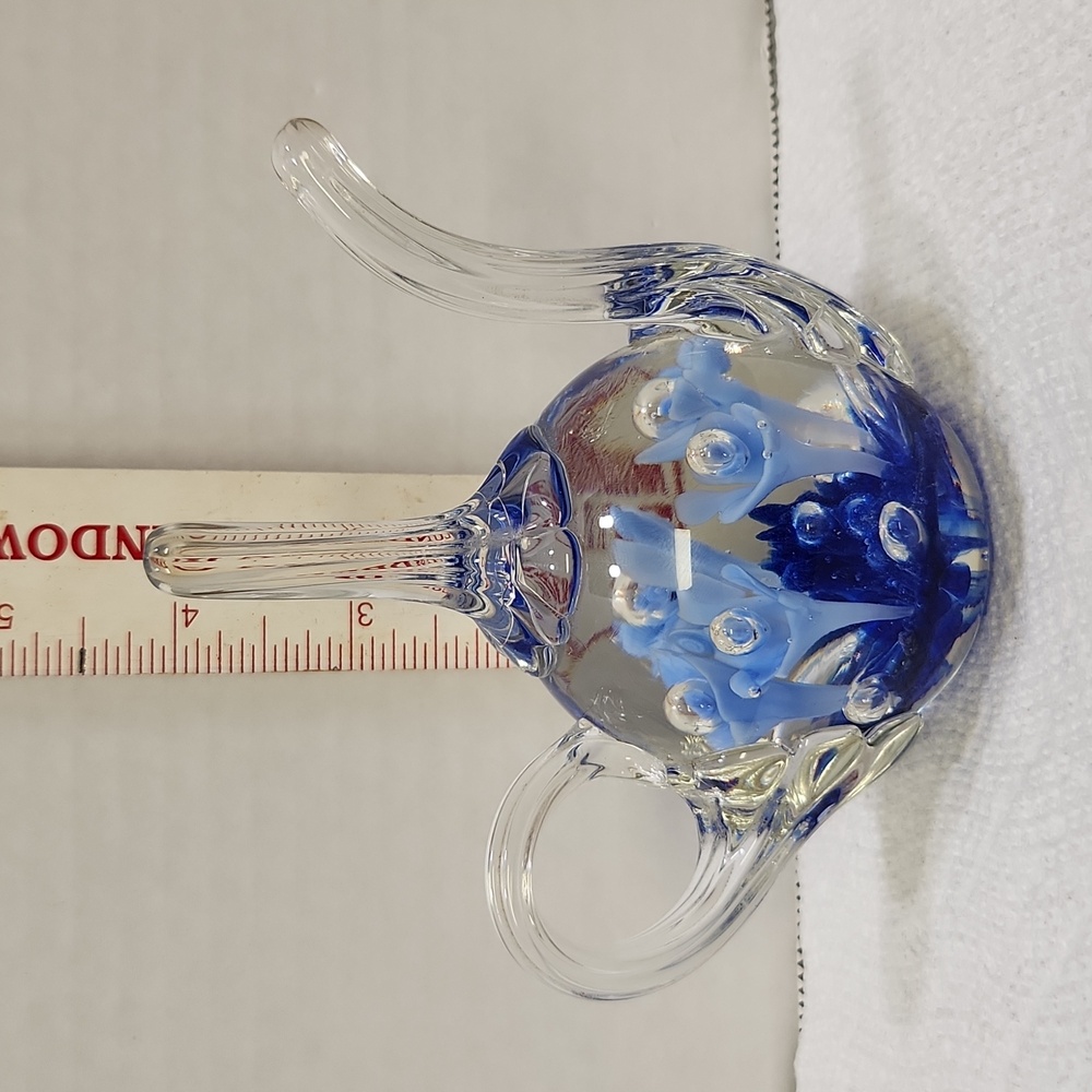 Glass ring holder paperweight St. Clair - Picture 6 of 7